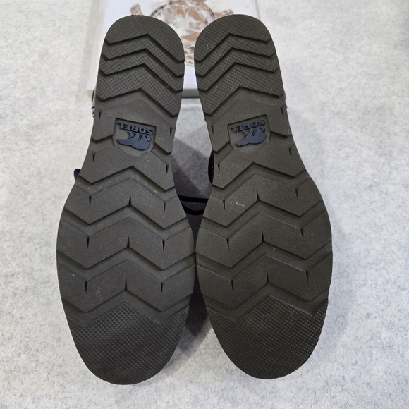 🐢 Sorel Major Lace Mesh Collegiate Navy Boots Size 8.5 Excellent Condition - Picture 4 of 15